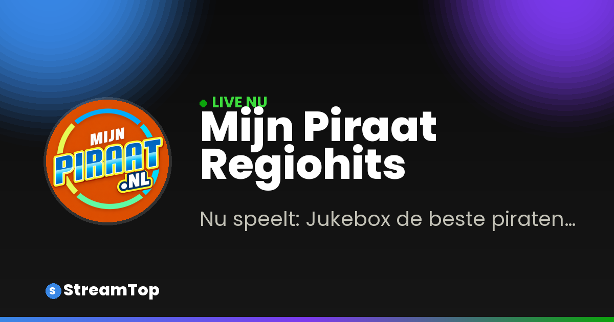 Teilen-Bild von Mijn Piraat Regiohits