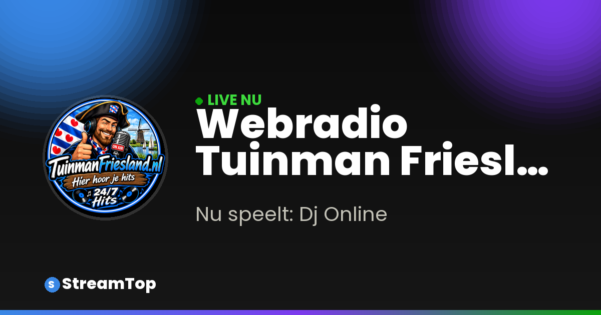 Share image of Webradio Tuinman Friesland