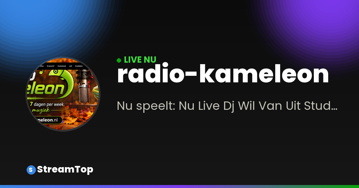 Deelafbeelding van radio-kameleon